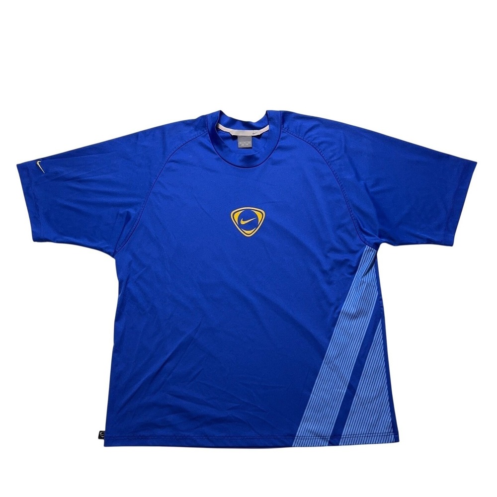 Vintage Nike Center‎ Swoosh T-Shirt Mens XL Soccer Y2K Gym Tee